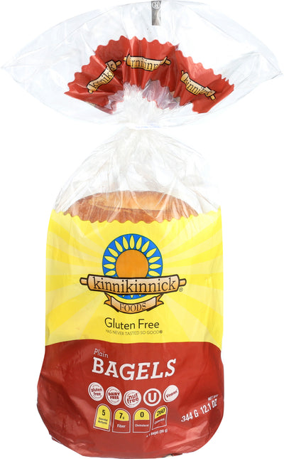 Kinnikinnick Gluten Free Plain Bagels, 344 g