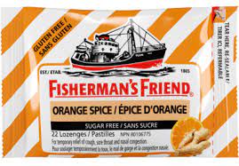 Fisherman's Friend Orange Spice Sugar Free Lozenges, 22 ct