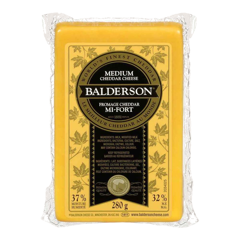 Balderson Medium Cheddar Cheese, 280 g