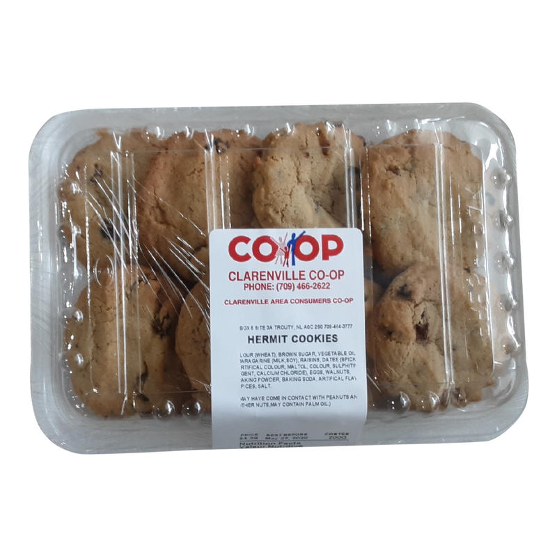 Clarenville CO-OP Hermit Cookies, 8 ct