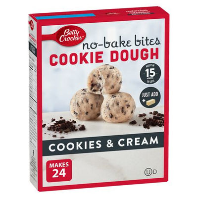 Betty Crocker No-Bake Bite Cookie Dough Cookies & Cream, 292 g