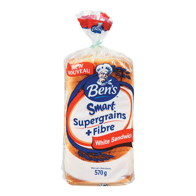 Ben's Smart Supergrain White Sandwich Bread, 570 g