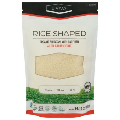 Liviva Rice Shaped Organic Shirataki With Oat Fiber Pasta, 400 g
