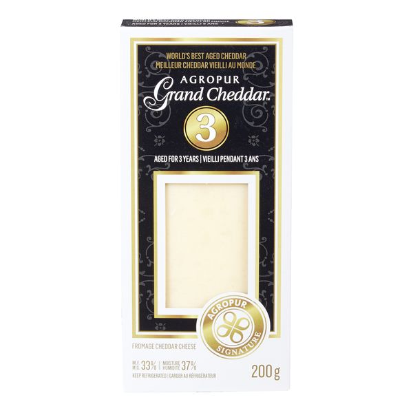 Agropur Grand Aged 3 Cheddar, 200 g