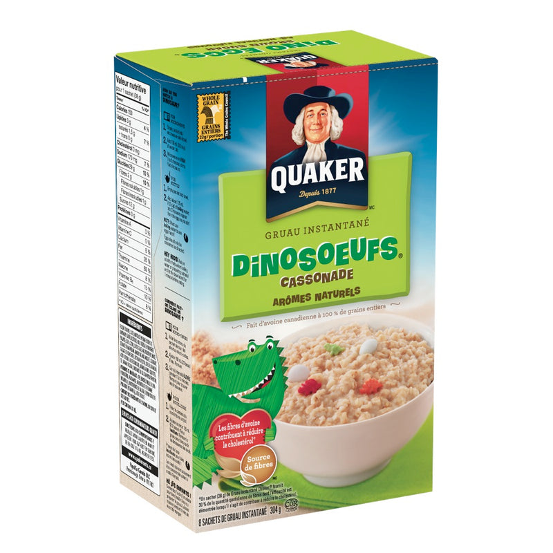 Quaker Dinosaur Eggs Instant Oatmeal, 304 g
