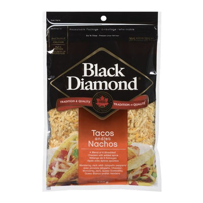 Black Diamond Cheese Nachos & Tacos Shredded Cheese, 320g