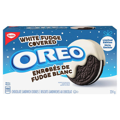 Christie Oreo White Fudge Covered Oreo, 224 g