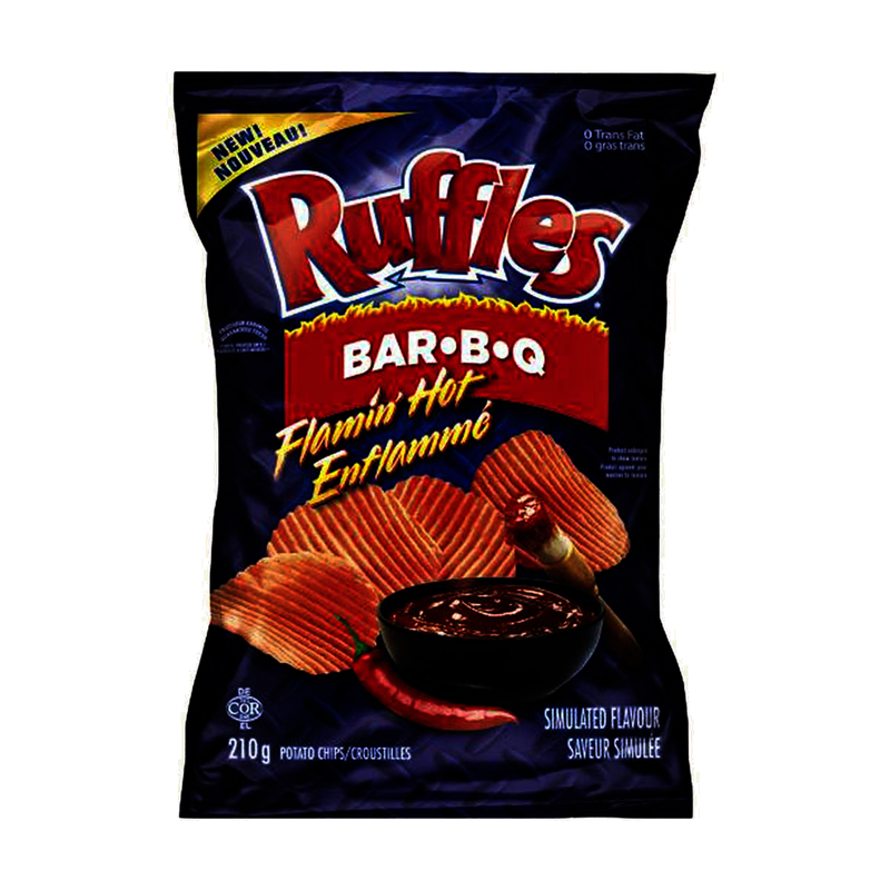 Ruffles Flamin Hot Bar B Q, 210 g
