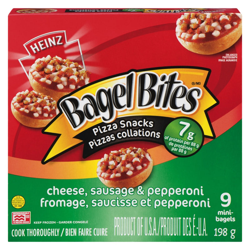 Bagel Bites Cheese, Sausage & Pepperoni Pizza Snacks, 198 g
