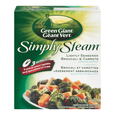Green Giant Simply Steam Lightly Seasoned Broccoli & Carrots, 226 g