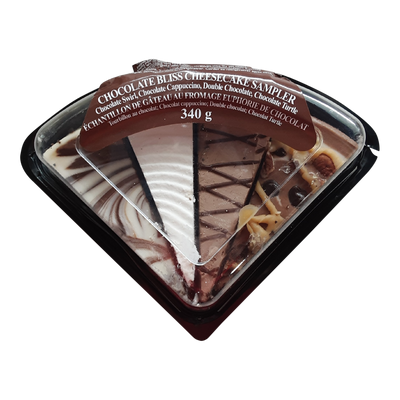 Chocolate Bliss Cheesecake Sampler, 340 g