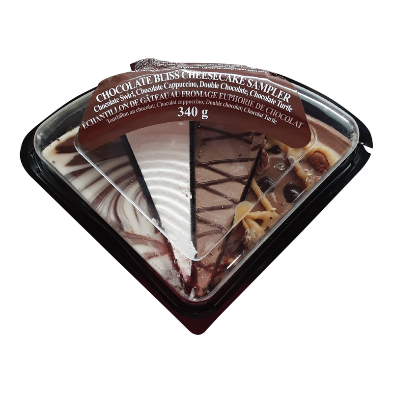 Chocolate Bliss Cheesecake Sampler, 340 g