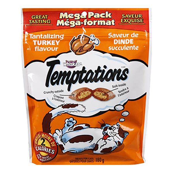 Temptations Tantalizing Turkey Flavour Cat Treats, 180 g