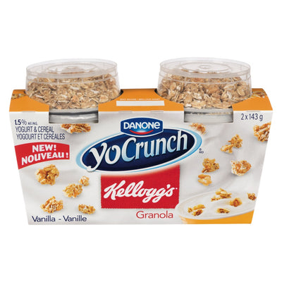 Danone Yocrunch Kellogg's Granola Yogurt and Cereal