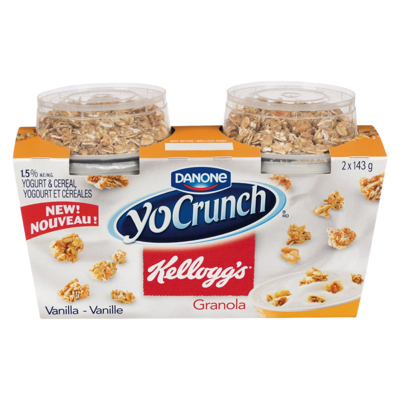 Danone Yocrunch Kellogg's Granola Yogurt and Cereal