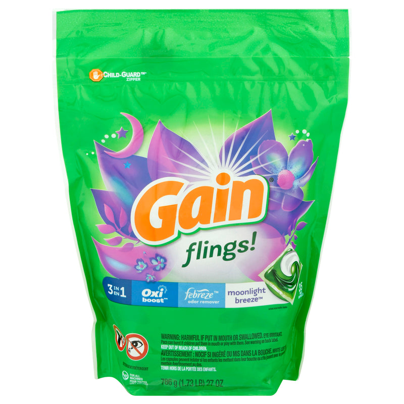 Gain Oxi Boost Moonlight Breeze Laundry Detergent Pods, 31ct
