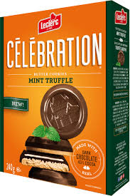 Leclerc Celebration Mint Truffle Butter Cookies, 240 g