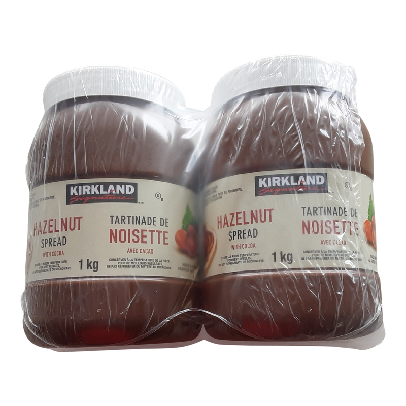 Kirkland Signature Hazelnut Spread, 2 x 1 kg