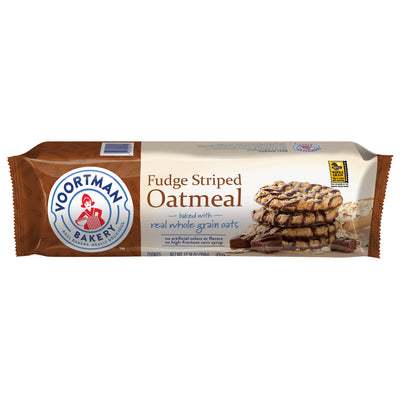 Voortman Fudge Striped Oatmeal Cookies, 350 g