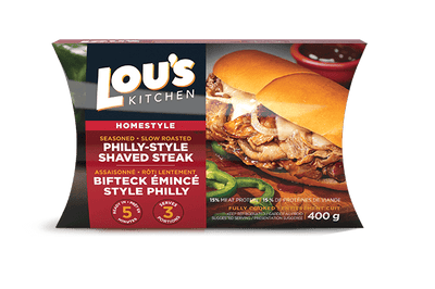 Lou's Kitchen Philly-Style Shaved Steak, 400 g