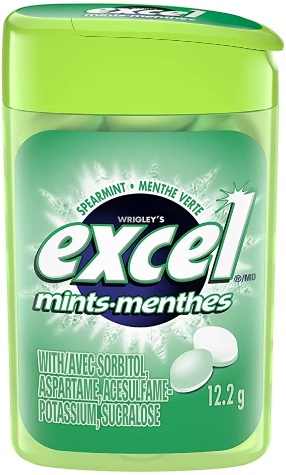 Excel Spearmint Mints, 12.2 g