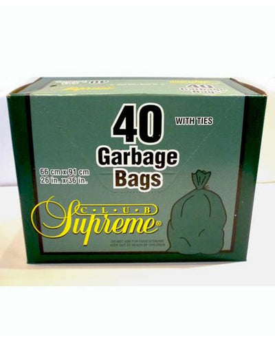 Club Supreme Garbage Bags, 40pk