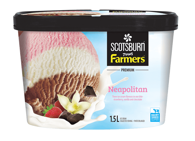 Scotsburn Premium Neapolitan Ice Cream, 1.5 L