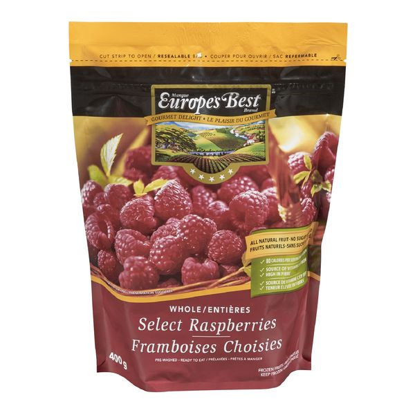 Europe's Best Select Raspberries, 400 g
