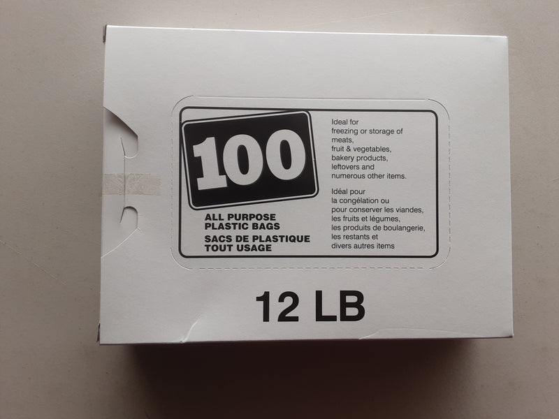 POLY BAGS, 12 LB