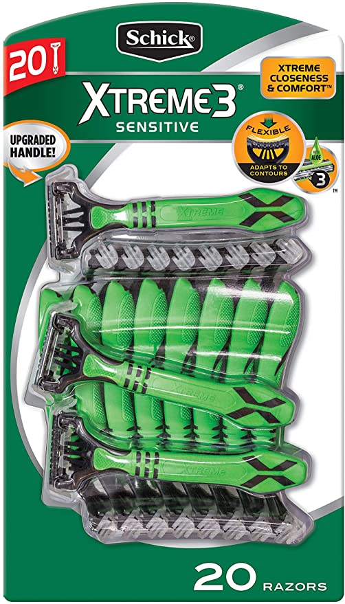 SCHICK XTREME 3 DISPOSABLE RAZORS, 20 PK