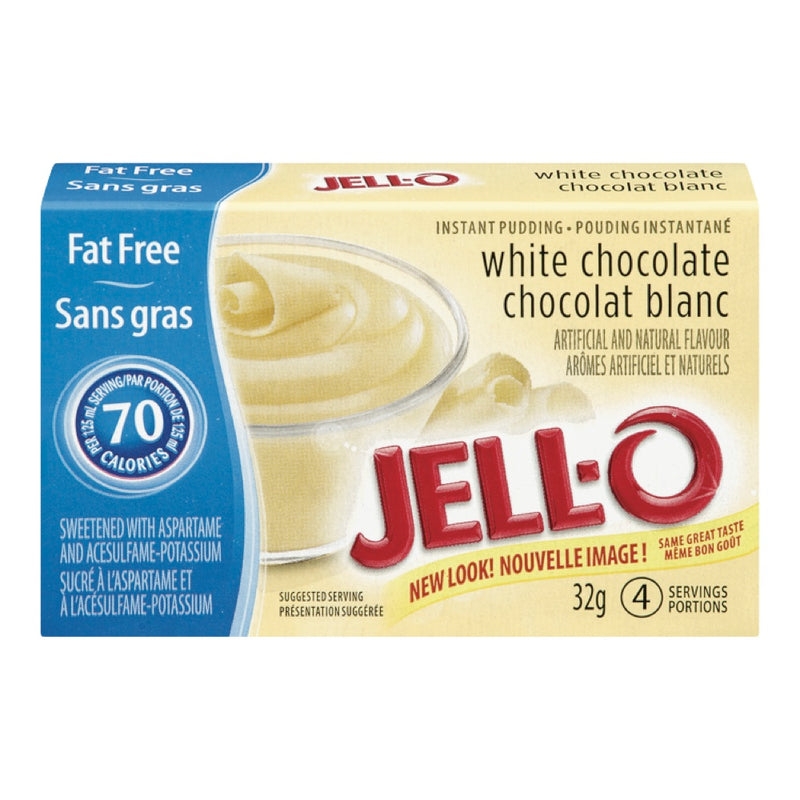 JELL-O Fat Free White Chocolate Instant Pudding, 40 g