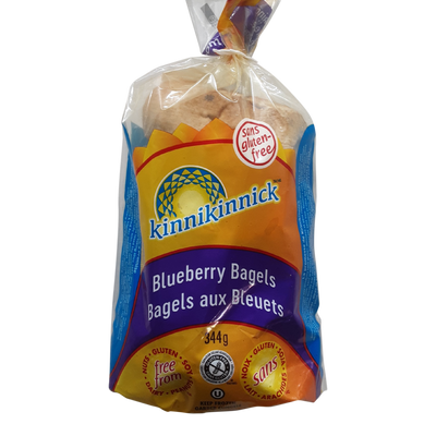 Kinnikinnick Gluten Free Blueberry Bagels, 344 g