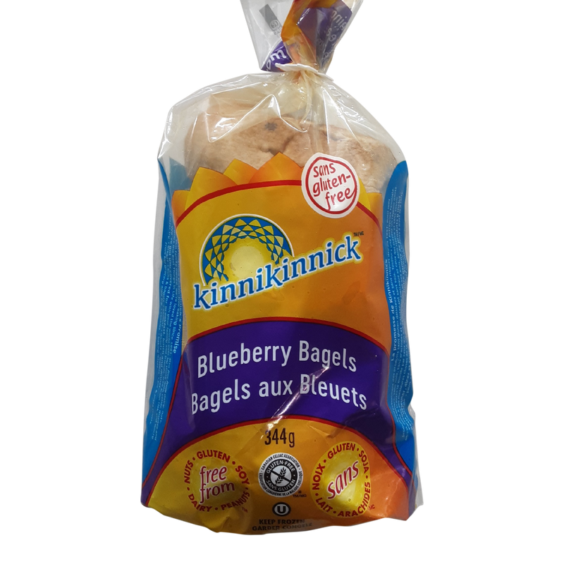 Kinnikinnick Gluten Free Blueberry Bagels, 344 g