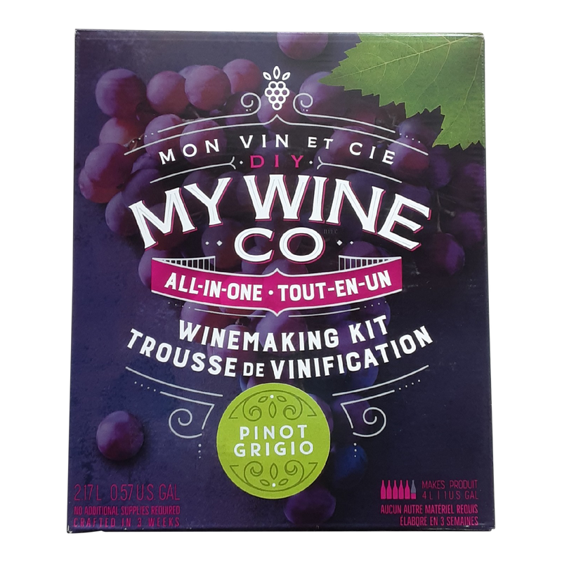 My Wine Co Pinot Grigio Winemaking Kit, 2.17 l