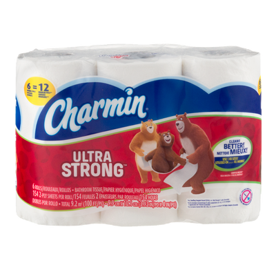 Charmin Ultra Strong 2-Ply Toilet Paper, 6 count