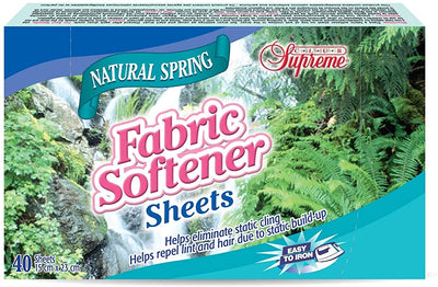 Club Supreme Natural Spring Dryer Sheets, 40 ct