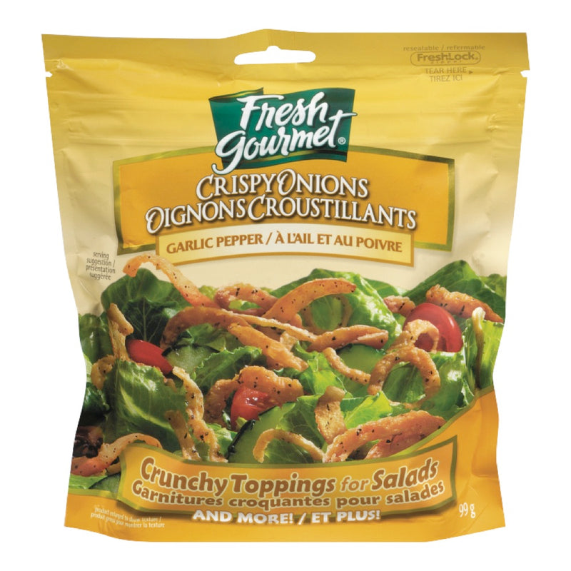 Fresh Gourmet Crispy Onions Garlic Pepper, 99 g