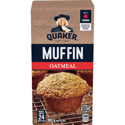Quaker Low-Fat Oatmeal Muffin Mix, 900 g