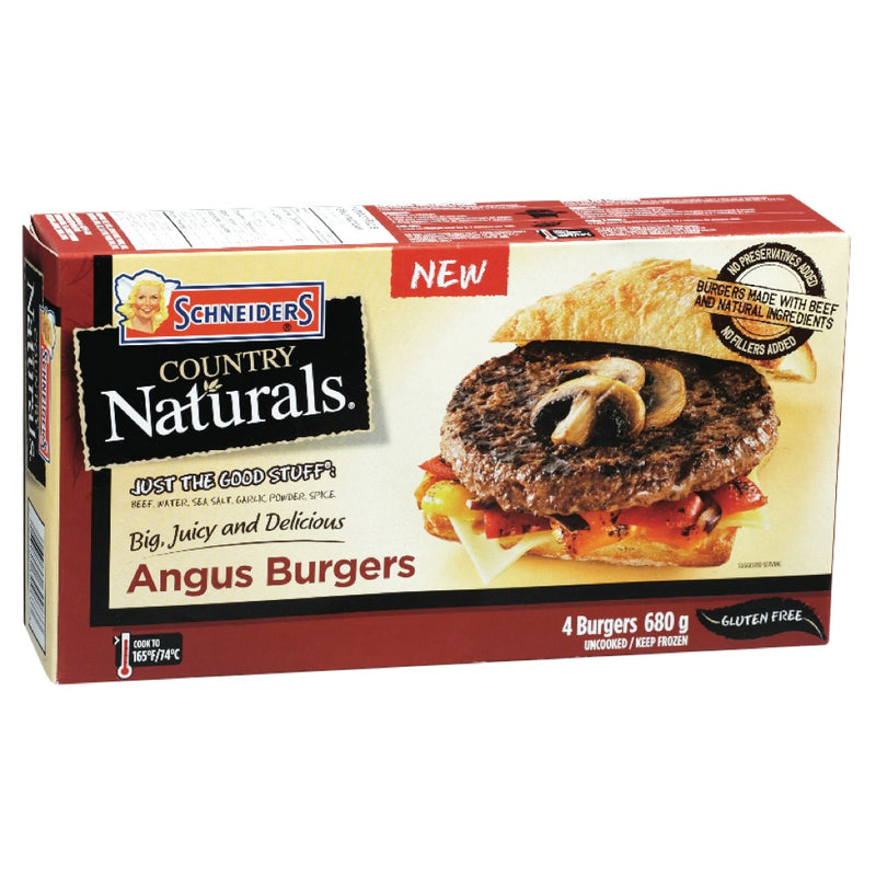 Schneider's Country Naturals Angus Burgers, 720g