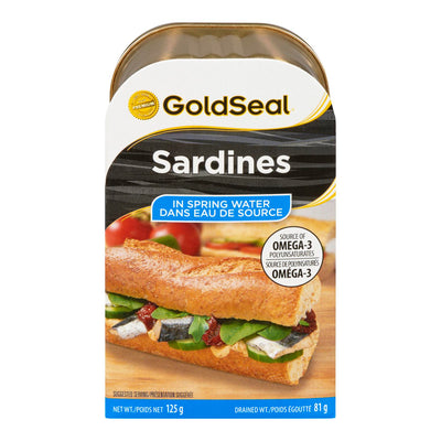 Gold Seal Sardines in Spring Water, 125 g
