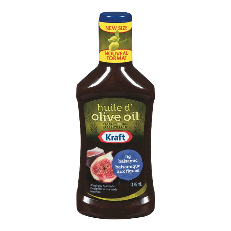 Kraft Extra Virgin Olive Oil Fig Balsamic Dressing & Marinade, 475 mL