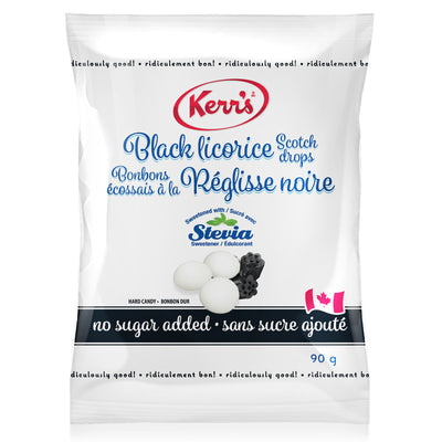 KERR'S LIGHT BLACK LICORICE SCOTCH DROPS, 90 g