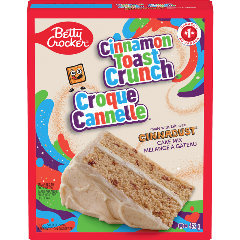 Betty Crocker Cinnamon Toast Crunch Made With Cinnadust Cake Mix, 453 g