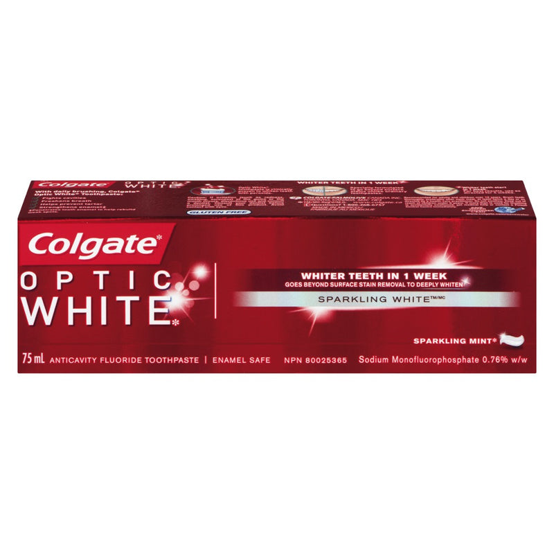 Colgate Optic White Toothpaste, 75 mL