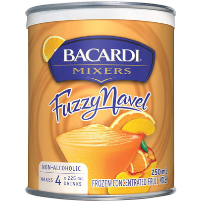 Bacardi Fuzzy Navel Frozen Concentrated Fruit Mixer, 250 mL