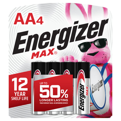 Energizer Max AA Battery, 4 PK