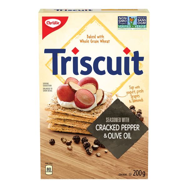 Triscuit Seasoned with Cracked Pepper & Olive Oil, 200 g