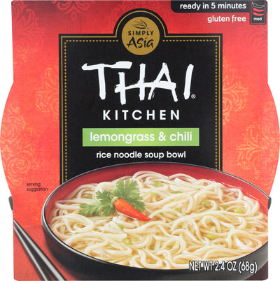 Thai Kitchen Rice Noodle Lemongrass & Chili Medium Soup Bowl, 68 g
