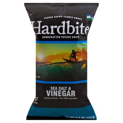 Hardbite Potato Handcrafted Sea Salt & Vinegar Chips, 147 g