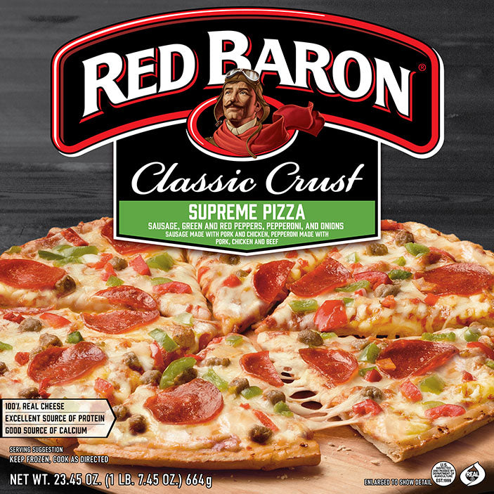 Red Baron Classic Crust Supreme Pizza, 23.45 oz